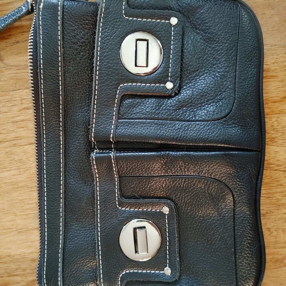 Leather crossbody purse